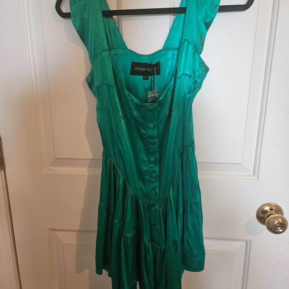 Vanessa Mooney Green Mini Dress - Picture 8 of 8